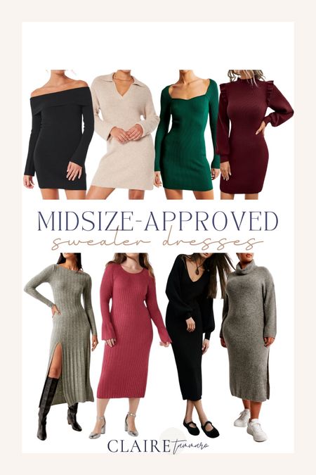 Midsize approved sweater dresses 😍 midsize dress, midsize dresses, sweater dress, curvy dress, curvy dresses

#LTKfindsunder100 #LTKmidsize #LTKSeasonal