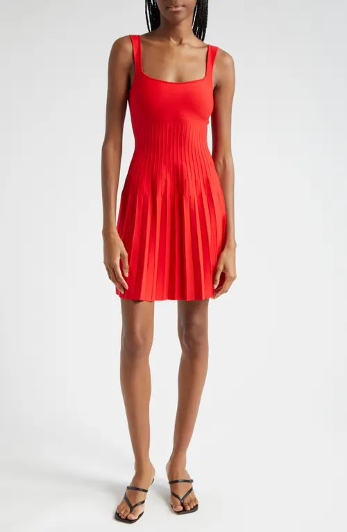 STAUD Ellison Minidress in Red Rose at Nordstrom, Size Medium | Nordstrom