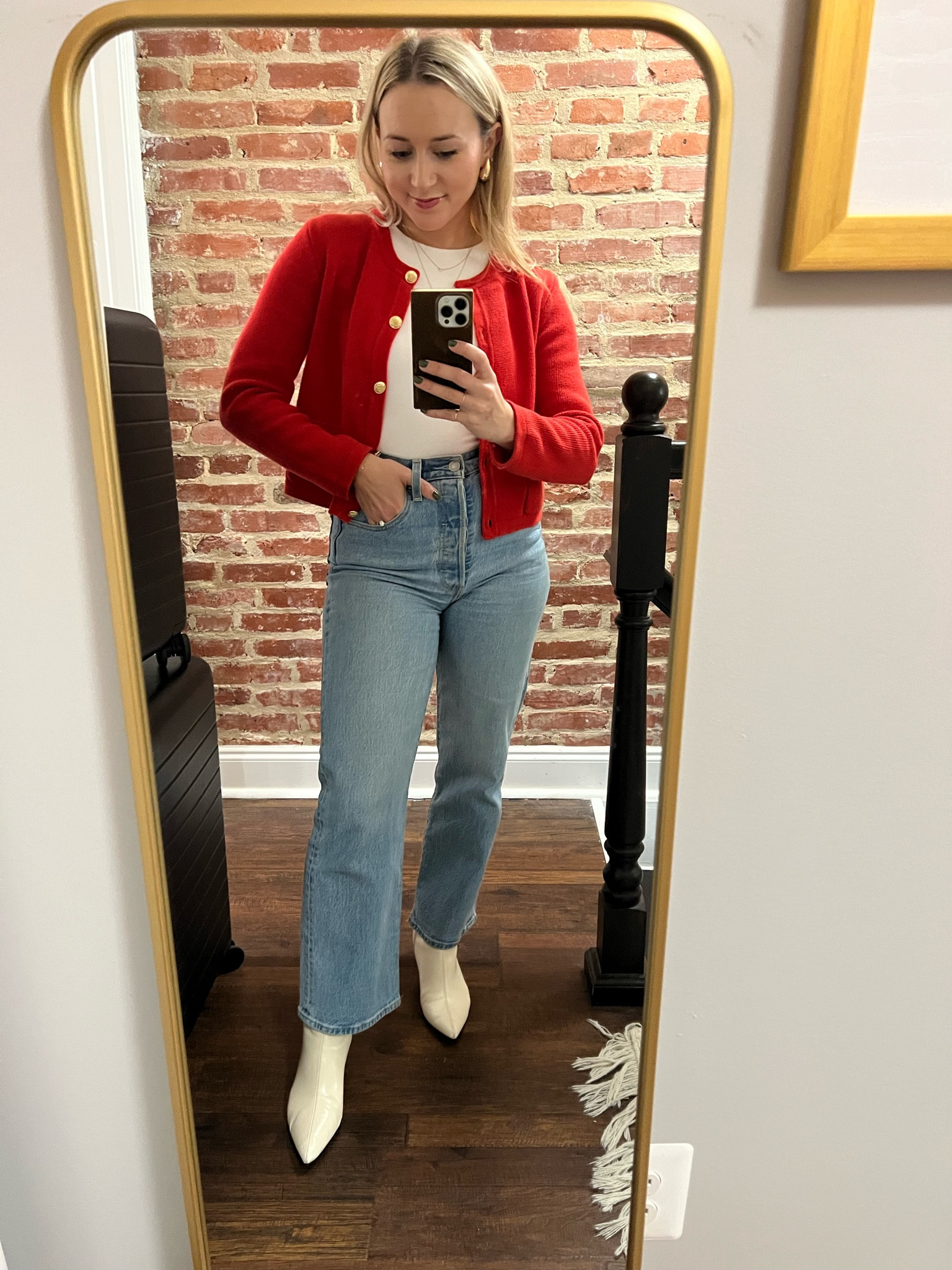 Pop of Red - Fall Outfit Idea

#LTKfindsunder100 #LTKstyletip