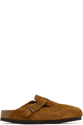 Tan Narrow Boston Soft Footbed Loafers | SSENSE