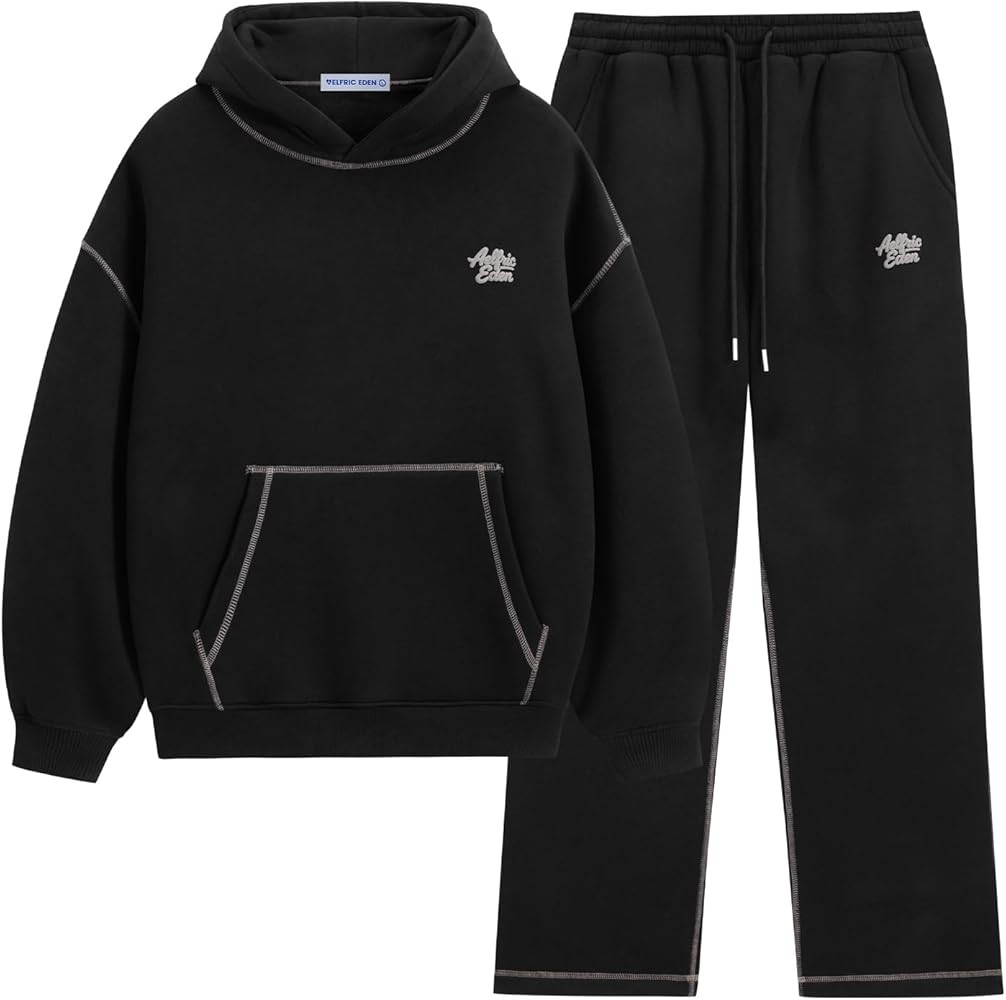 Aelfric Eden Womens Sweatsuits 2 Piece Set Oversized Fleece Hoodie and Sweatpants Track Suits Swe... | Amazon (US)