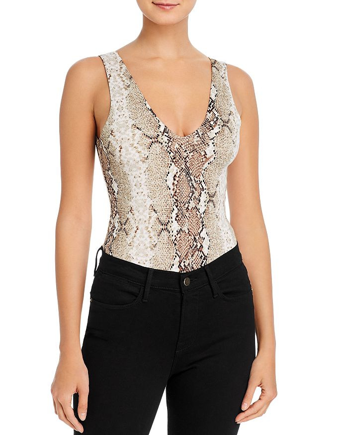 FORE
            
    
                
                    Snake-Print V-Neck Bodysuit | Bloomingdale's (US)