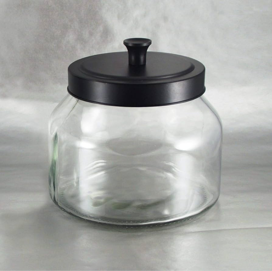 Grant Howard 59104 Storage Jar Black Matte Metal Top, 51 oz. | Amazon (US)