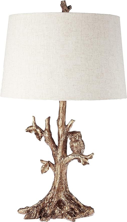 Decor Therapy Décor Therapy Gold Textured Leaf Owl Lamp | Amazon (US)