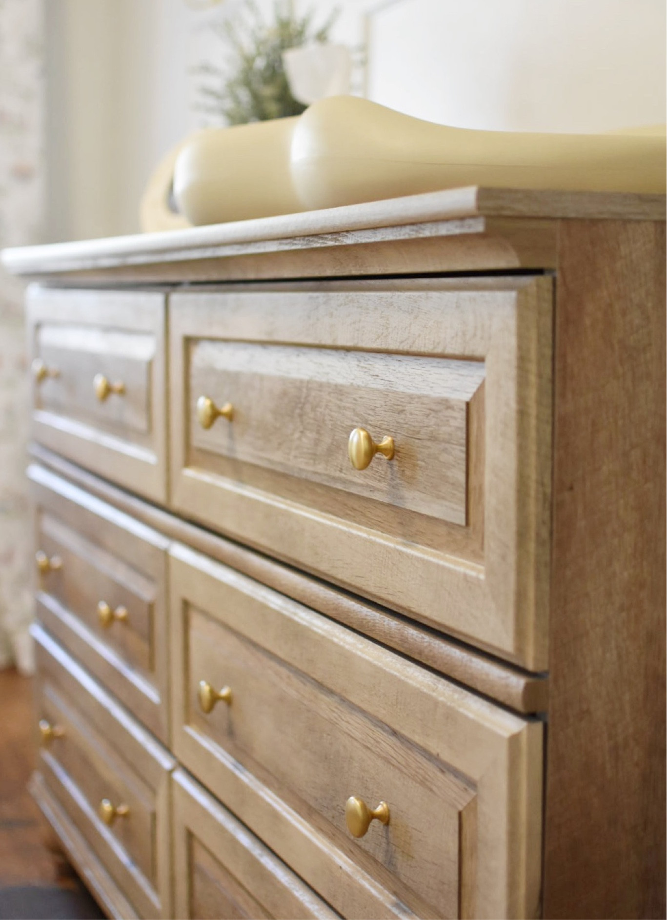 Our new dresser came with black knobs, but I knew I wanted to use gold in the nursery. This was an easy and inexpensive swap!

#LTKbaby #LTKkids #LTKhome