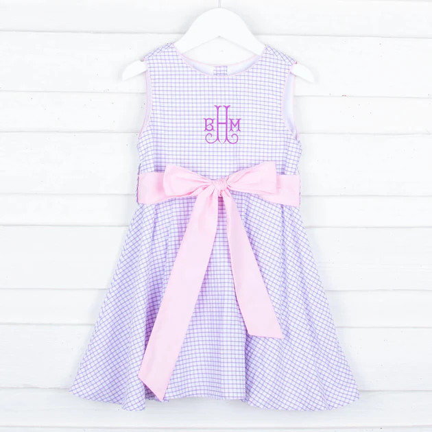 Lavender and Pink Sash Dress | Classic Whimsy