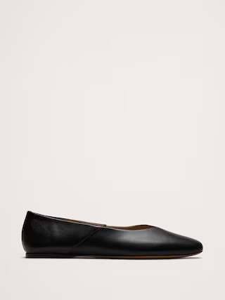 Italian Leather Ballet Flat | Banana Republic (US)