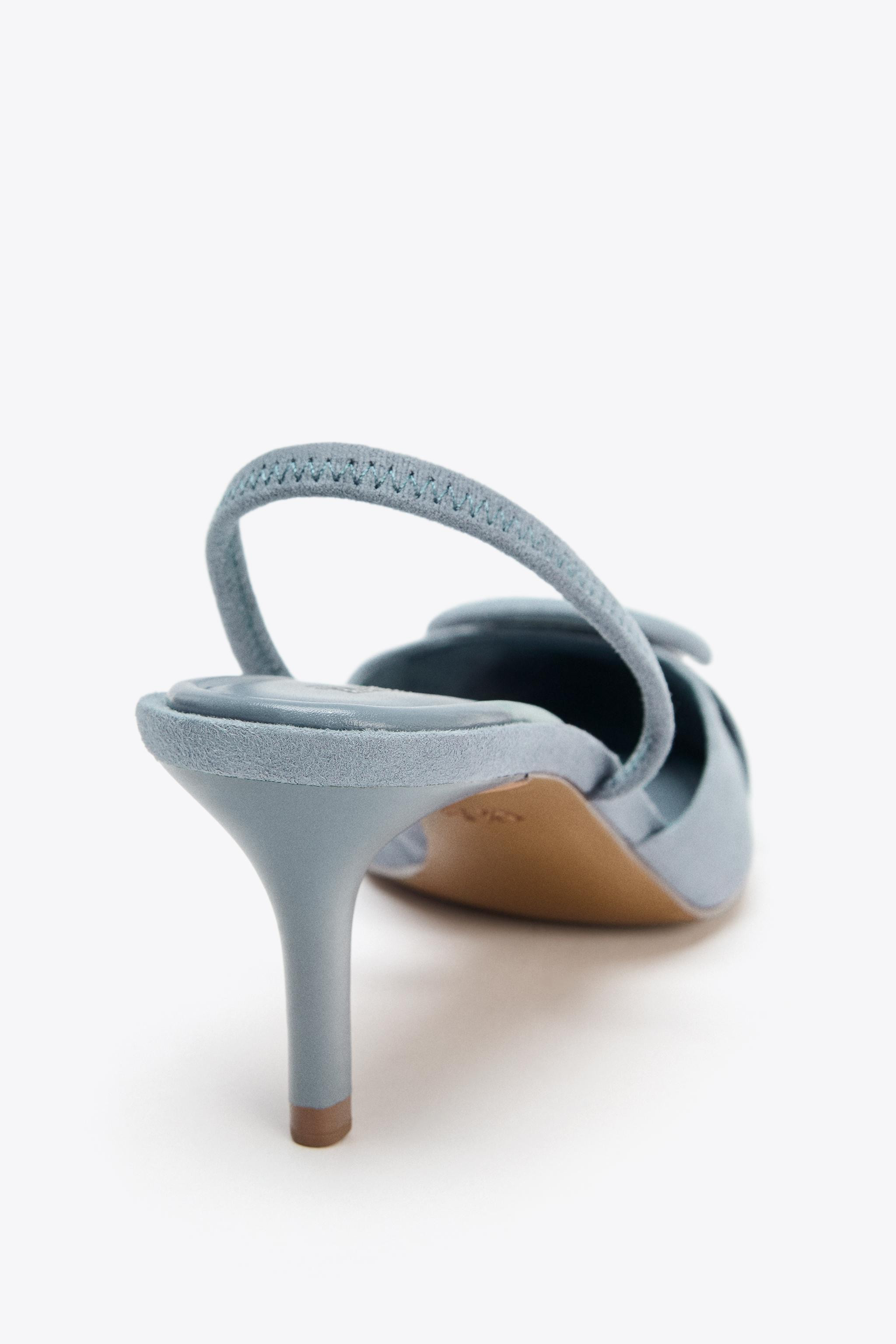 SLINGBACK APPLIQUÉ HEELS | Zara US