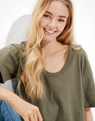 AE Scoop Neck T-Shirt | American Eagle Outfitters (US & CA)