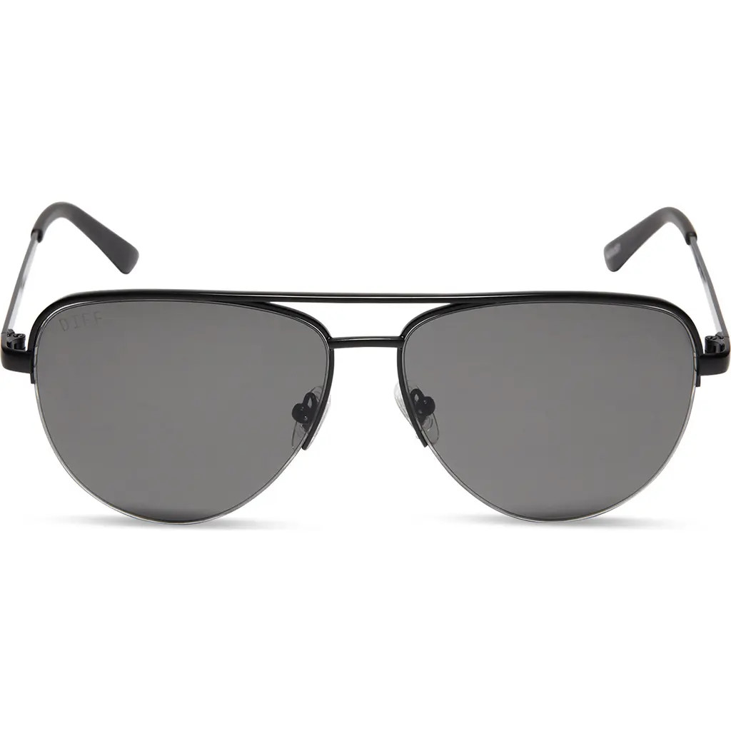 DIFF 59mm August Aviator Sunglasses in Matte Black at Nordstrom Rack | Nordstrom Rack