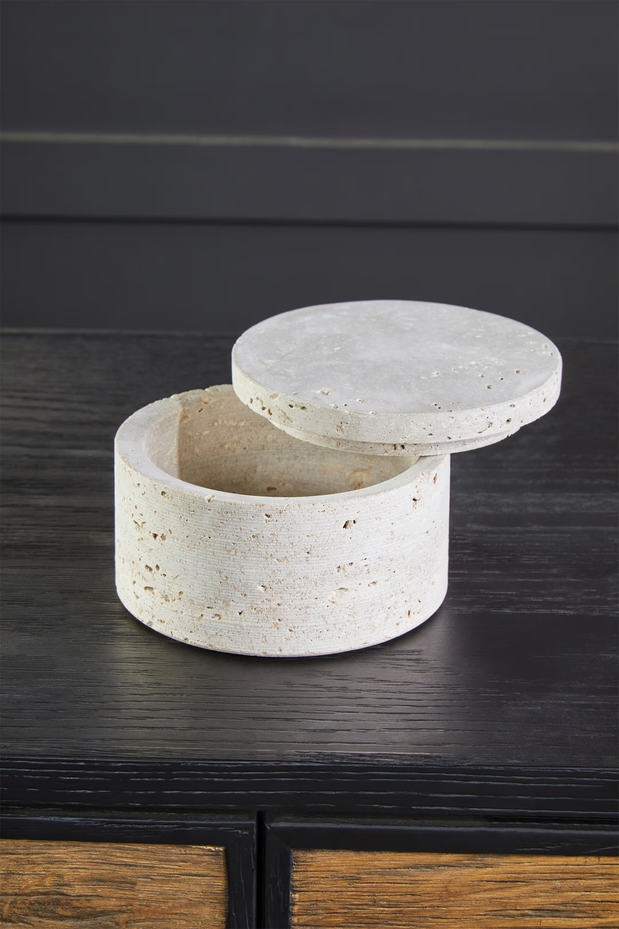 Tibor Travertine Round Trinket Box - Natural - Fifty Five South - Home All | H&M GB | H&M (UK, MY, IN, SG, PH, TW, HK)