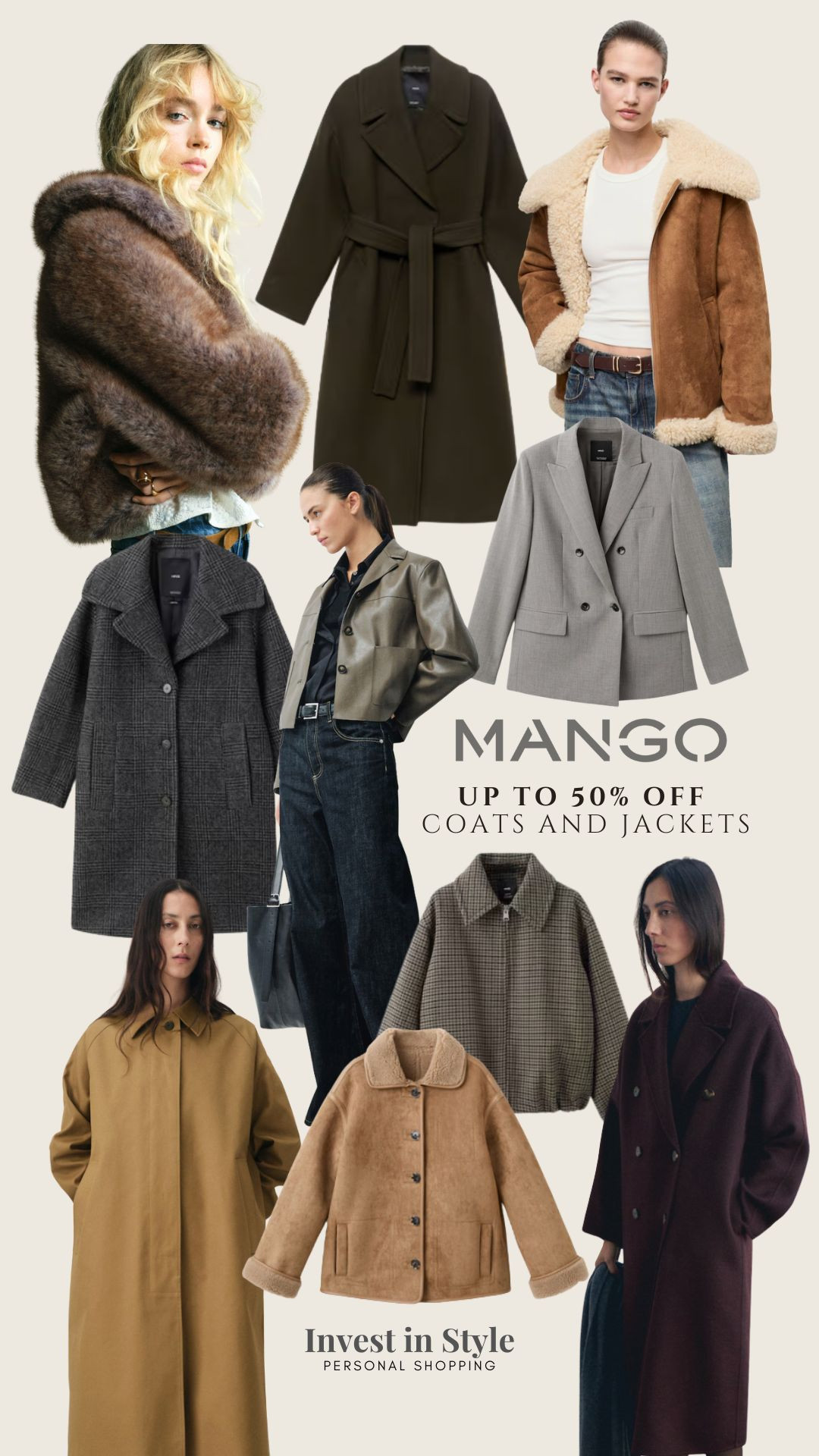 Mango up to 50% off Coats and Jackets on the Black Friday Sale 🖤 

Winter Style, Winter Outfit, Winter Outfit Inspiration, Jackets, Wool Coat, Shearling Coat, Trench Coat, Blazer 

#LTKuk #LTKCyberWeek #LTKwinter