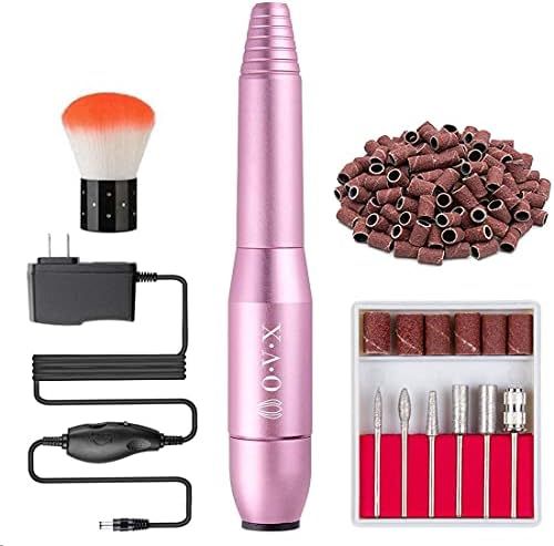 Portable Electric Nail Drill File Machine with Acrylic Nail Kit Set Professional 20000rpm Manicure P | Amazon (US)