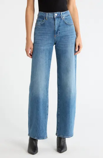 Arellia High Waist Ankle Barrel Leg Jeans | Nordstrom