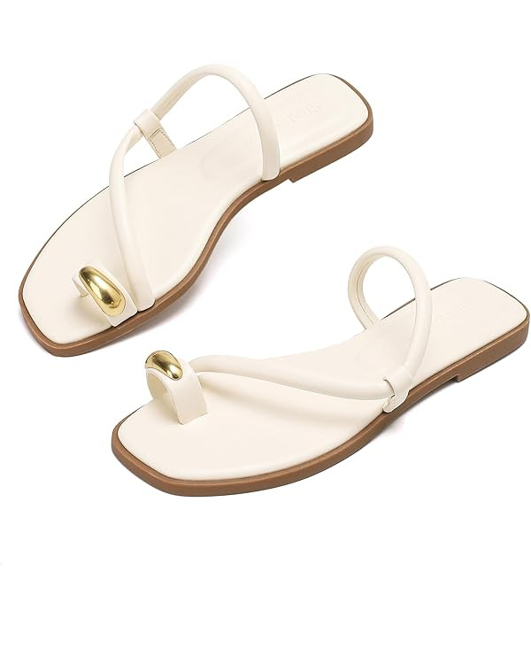 Stratuxx Kaze Womens Sandals Dressy Beach Sandals For Woman Summer Flip Flop Vacation Open Toe Sl... | Amazon (US)