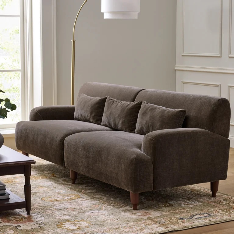 Better Homes & Gardens Ambrose Sofa, Coffee velvet | Walmart (US)