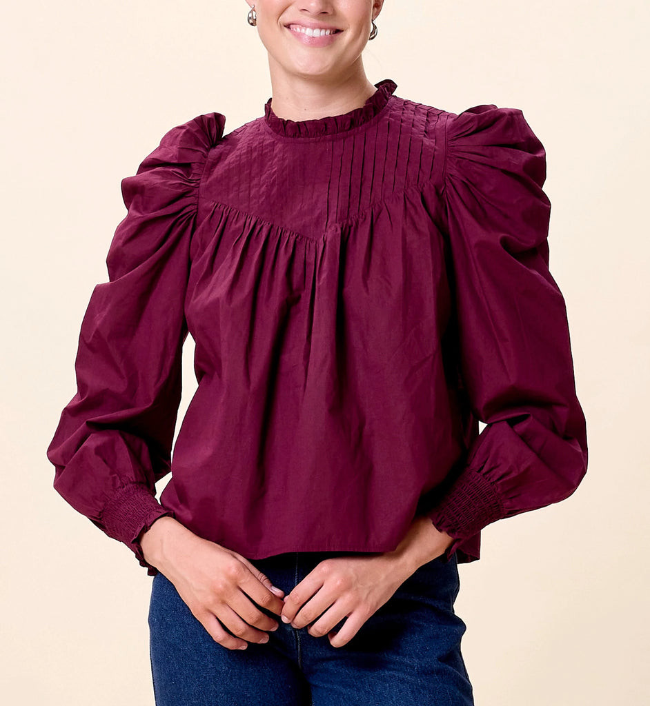 Irina Blouse | Zinfandel | Cleobella