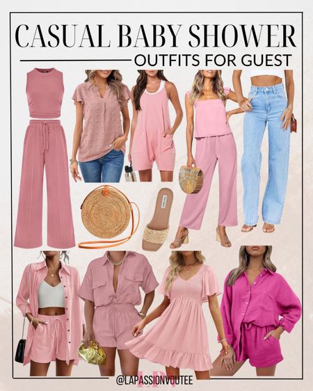 Pretty in pink! Embrace the joy of the occasion with chic and casual baby shower outfits for guests. From delicate pastels to bold fuchsias, find your perfect hue and celebrate in style. Let your outfit reflect the love and excitement of welcoming a new bundle of joy.

#LTKparties #LTKbump #LTKstyletip