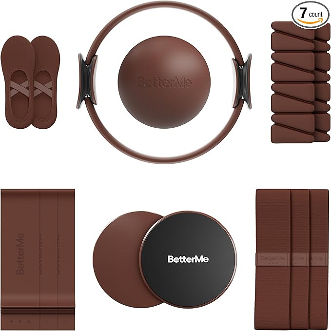 BetterMe Pilates Studio Kit – Pilates Ring, Pilates Ball, Resistance Bands & Sliders – Comple... | Amazon (US)