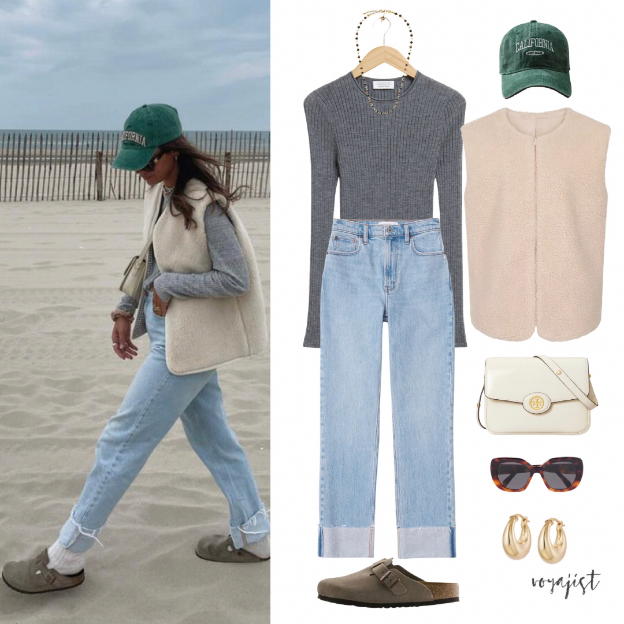 Fall vibes and cosy comfort all in one outfit 🤍

Folded jeans, a snug grey ribbed knit top, a soft white teddy vest, comfy Birkenstocks, and a chic Tory Burch shoulder bag. Ready for a day of warmth and style.

Rate this outfit from 1-5 ⭐️

Follow for more inspo 💖

#cosyoutfit #teddyvest #autumnoutfits

#LTKSeasonal #LTKGiftGuide #LTKstyletip