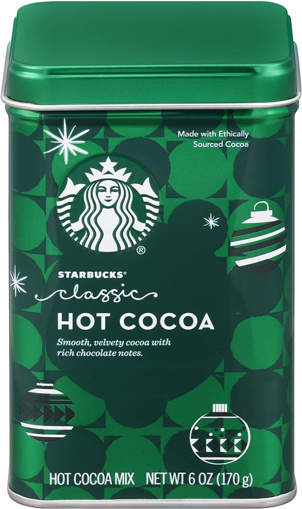 Starbucks Hot Cocoa Mix, 6 Ounce Classic Hot Cocoa Classic Hot Cocoa, 6 Ounce (Pack of 1) | Amazon (US)