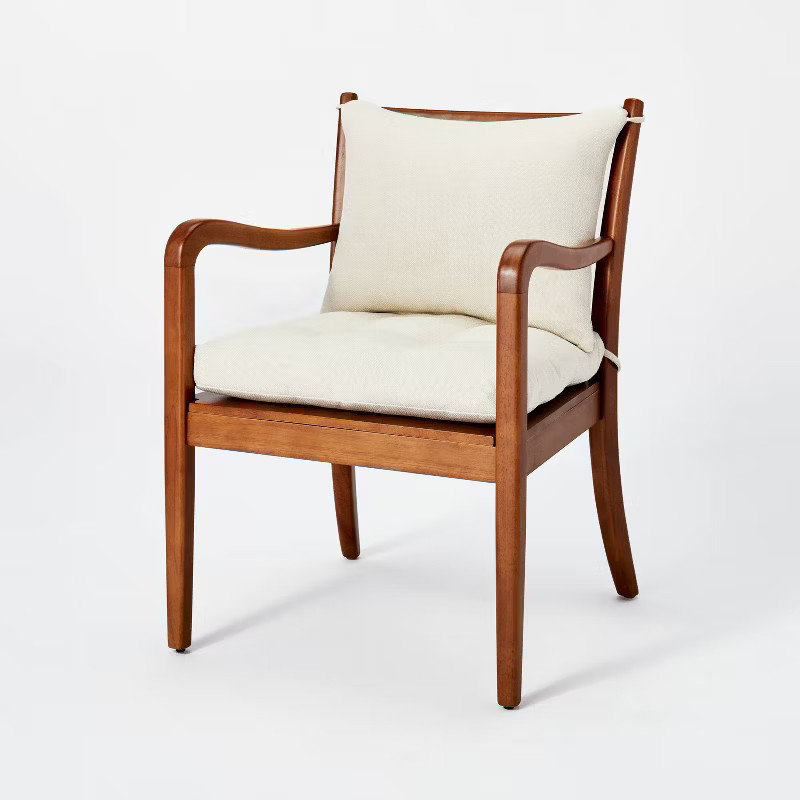 Riverview Wood Frame Spindle Back Chair with Cushions - Threshold™ designed with Studio McG... | Target