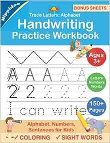 Trace Letters: Alphabet Handwriting Practice workbook for kids: Preschool writing Workbook with S... | Amazon (US)