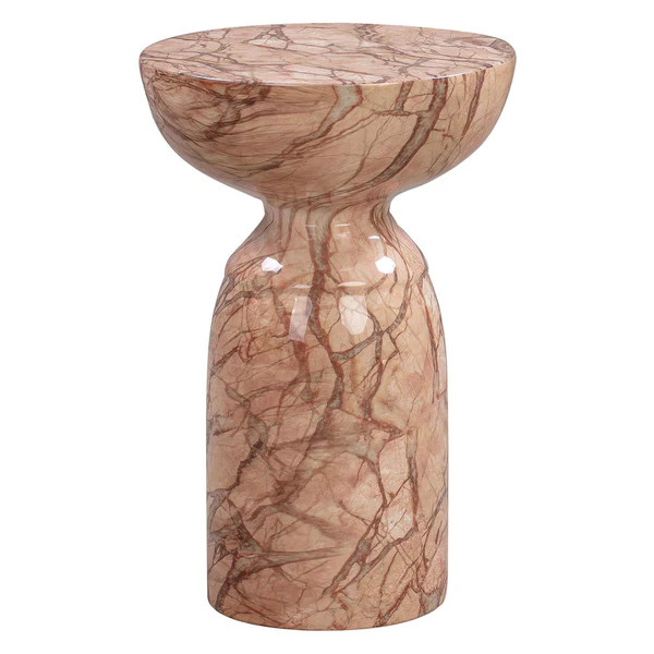 TOV Furniture Rue Marble Side Table | Paynes Gray