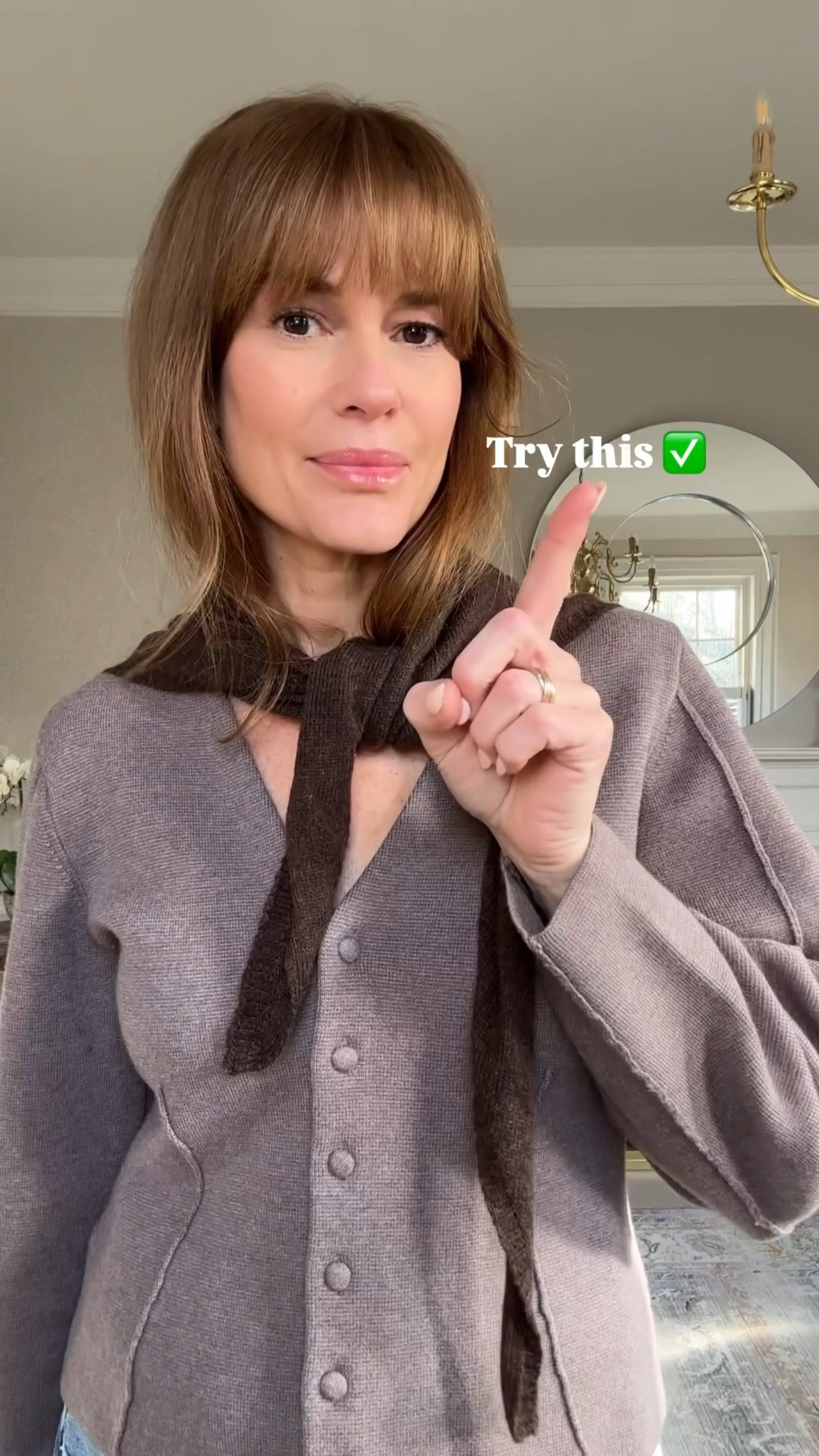 Triangle scary hack tutorial ✨
Cardigan size S

#LTKuk #LTKautumn #LTKstyletip