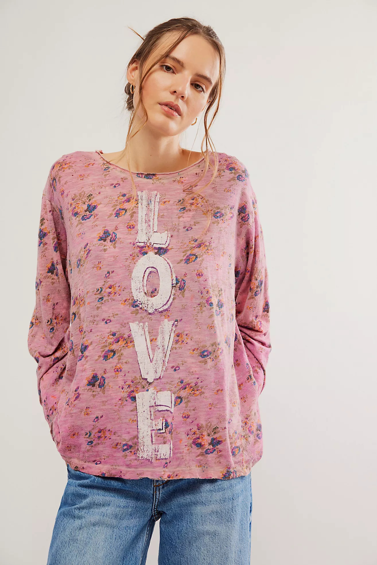 Magnolia Pearl Floral Love Tee | Free People (Global - UK&FR Excluded)
