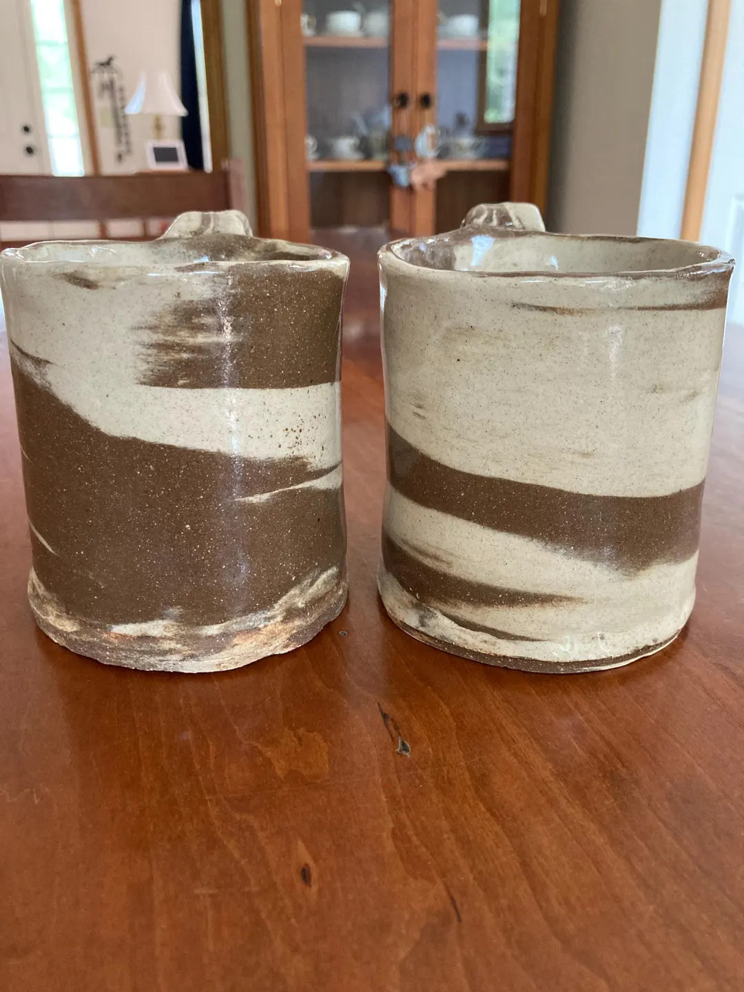 Two Marbled Stoneware Mugs - Etsy | Etsy (US)