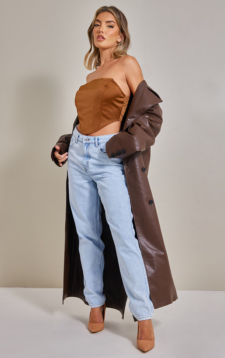 PRETTYLITTLETHING L32 Light Blue Mom Jeans | PrettyLittleThing US