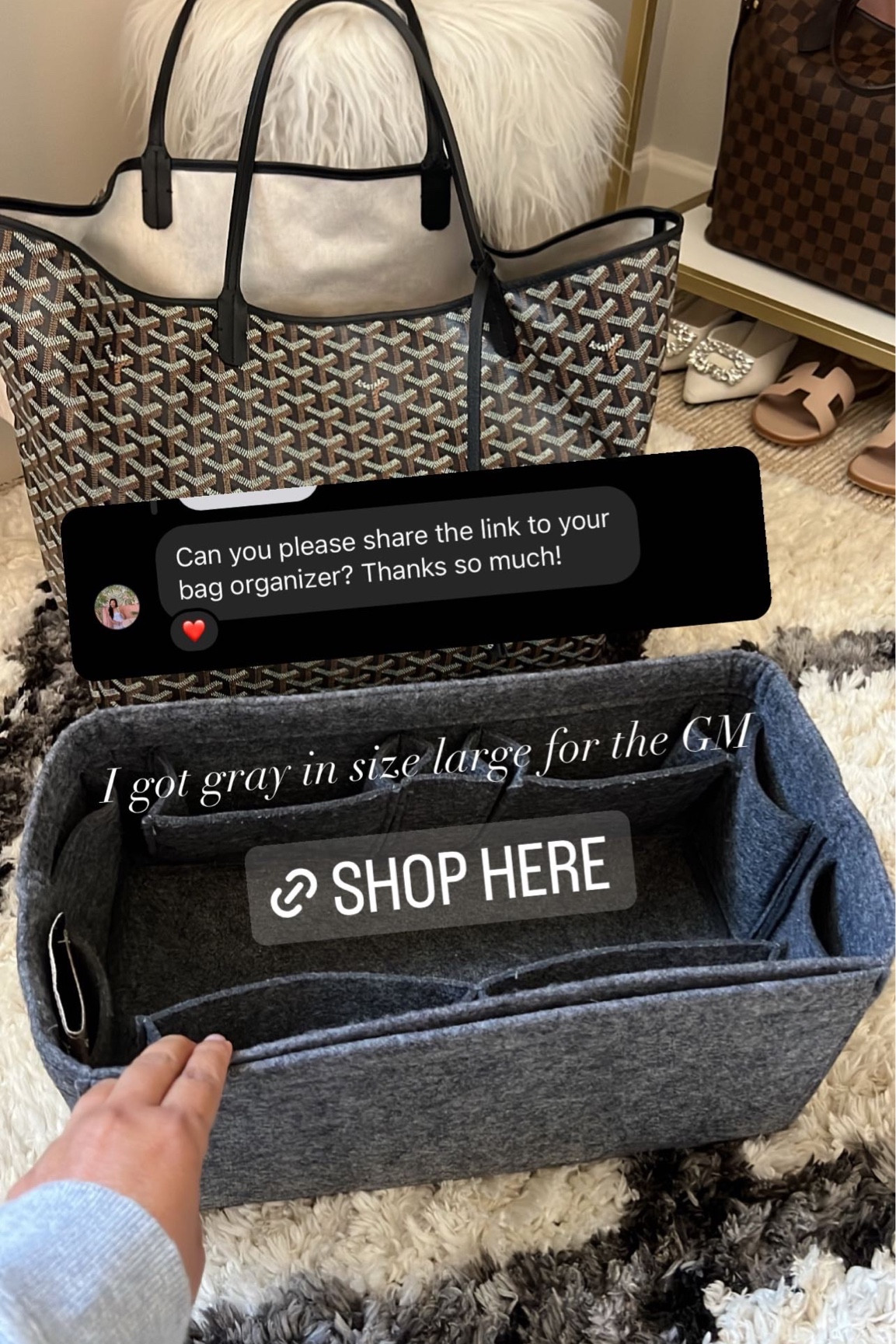 Felt Purse Organizer Bag in Bag curated on LTK