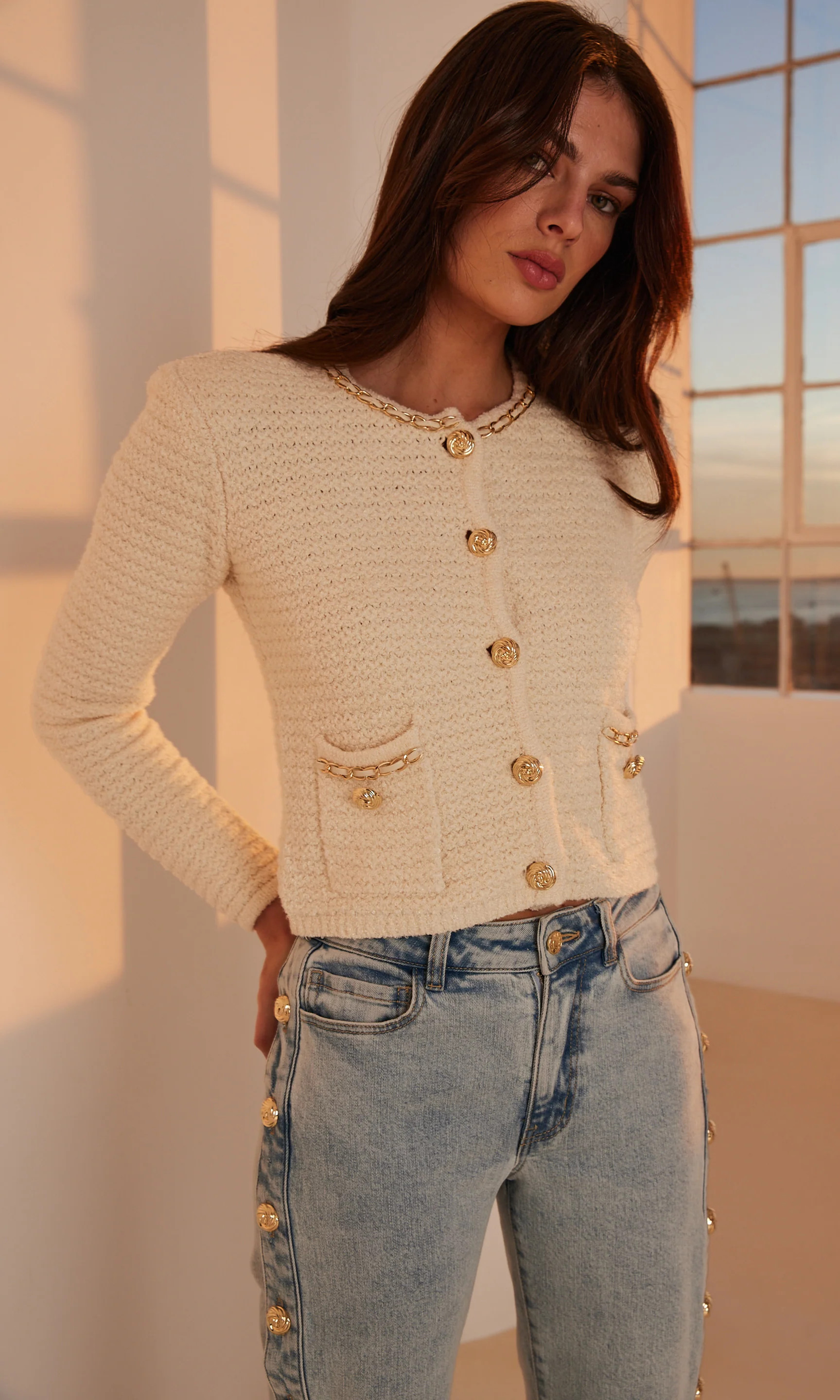 Kelly Chain Cardigan | Generation Love