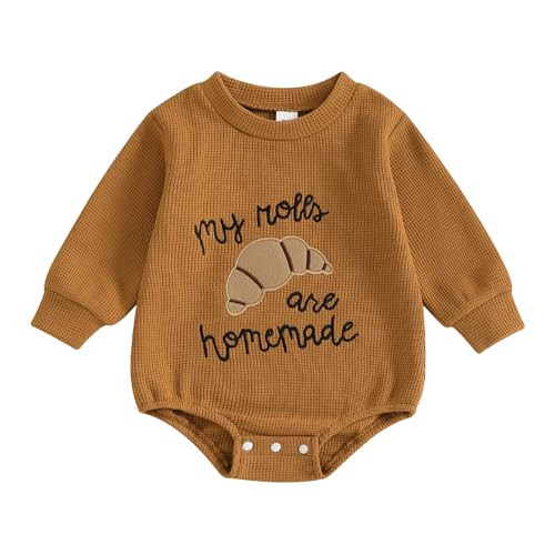 BemeyourBBs Newborn Baby Boy Girl Fall Winter Clothes Long Sleeve Bubble Sweatshirt Romper Cute I... | Amazon (US)