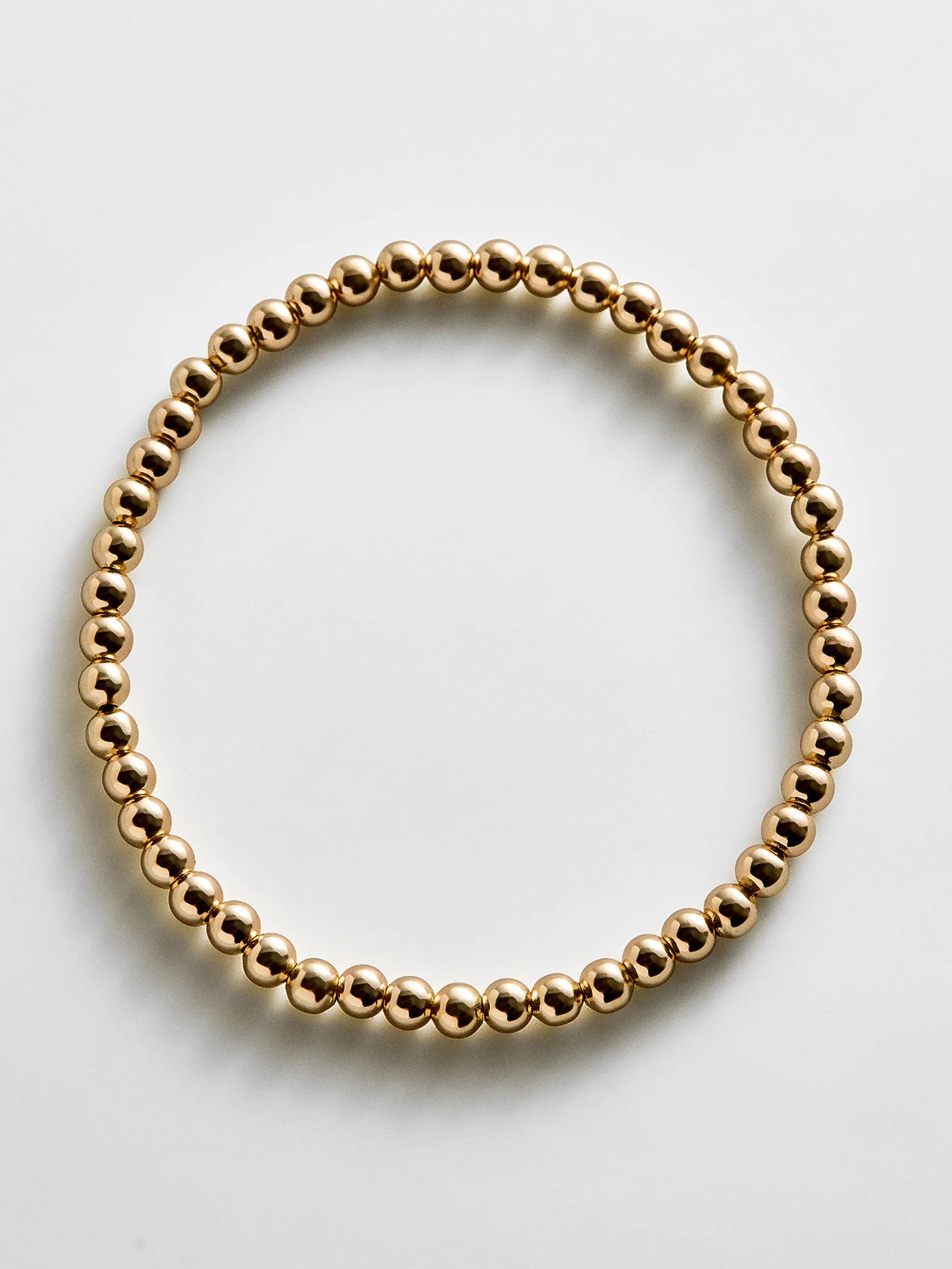 Gold Pisa Bracelet - 4MM Beads | BaubleBar