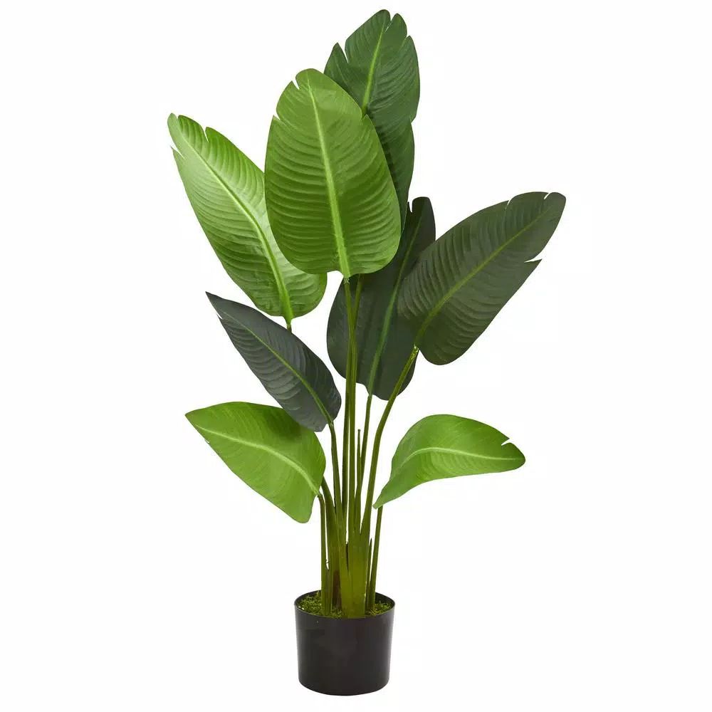 Nearly Natural Indoor 4 ft. Travelers Palm Artificial Tree-5582 - The Home Depot | The Home Depot