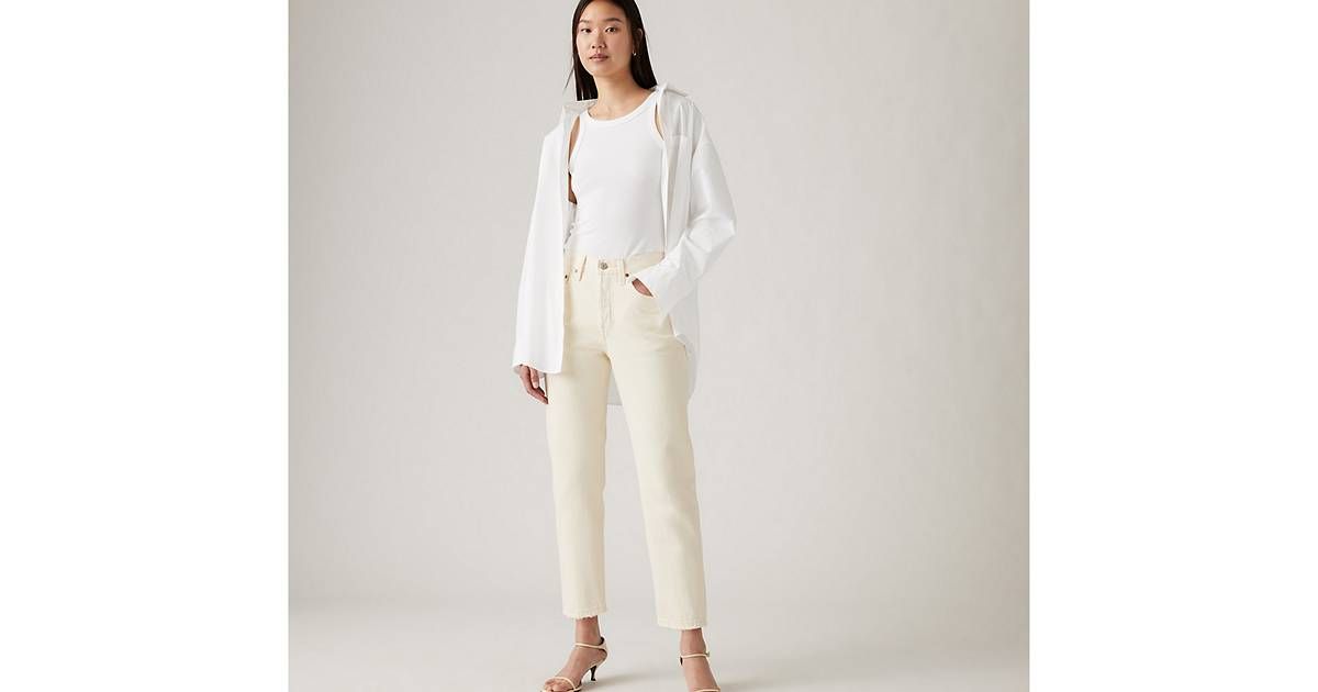 501® Cropped Women's Jeans - White | Levi's® US | LEVI'S (US)