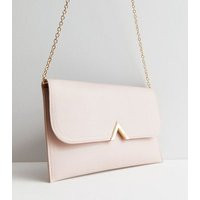Cream Leather-Look Chain Strap Clutch Bag New Look Vegan | New Look (UK)
