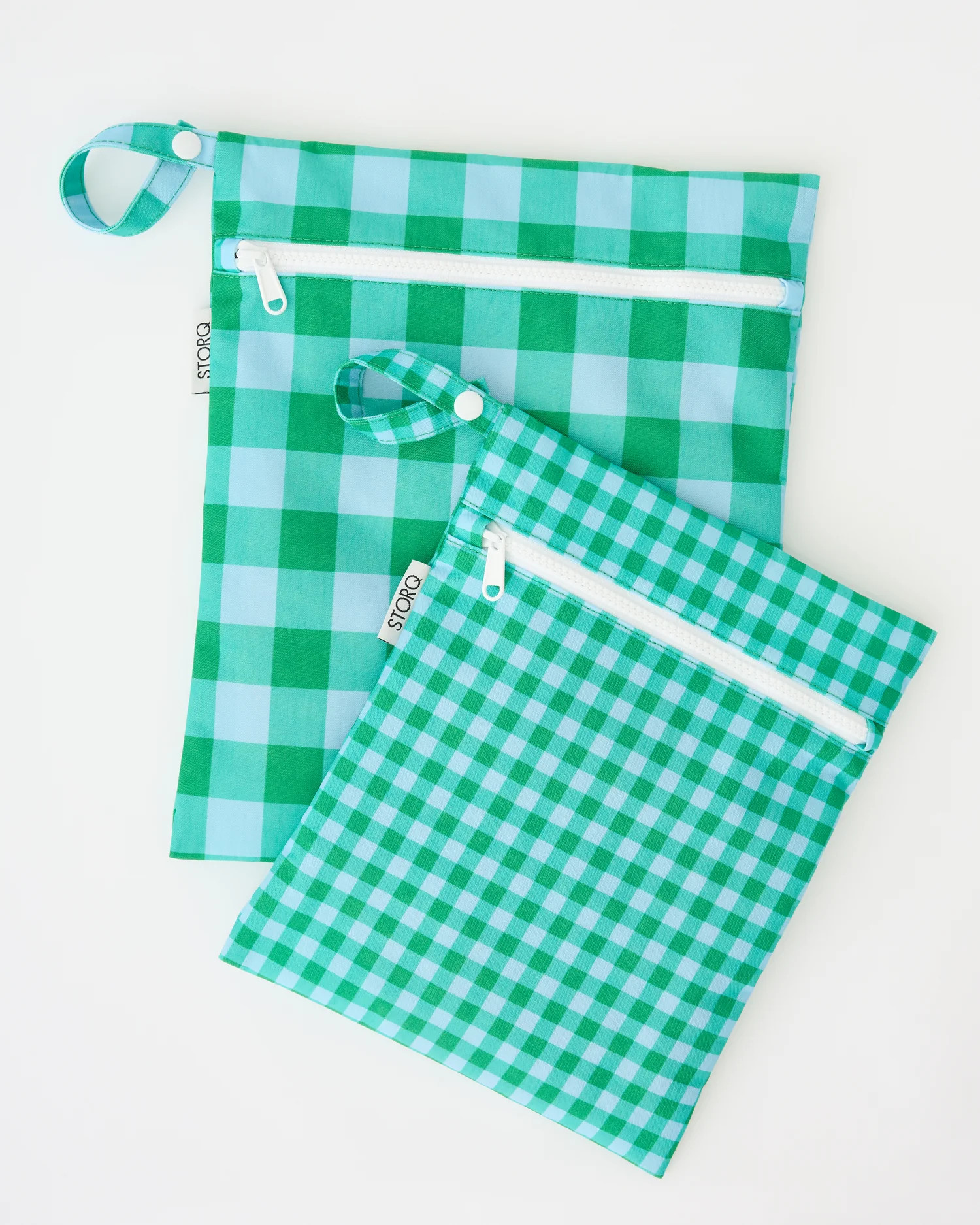Wet/Dry Bag 2-Piece Set | Blue & Rust Stripe - Storq by Kindred Bravely | Kindred Bravely