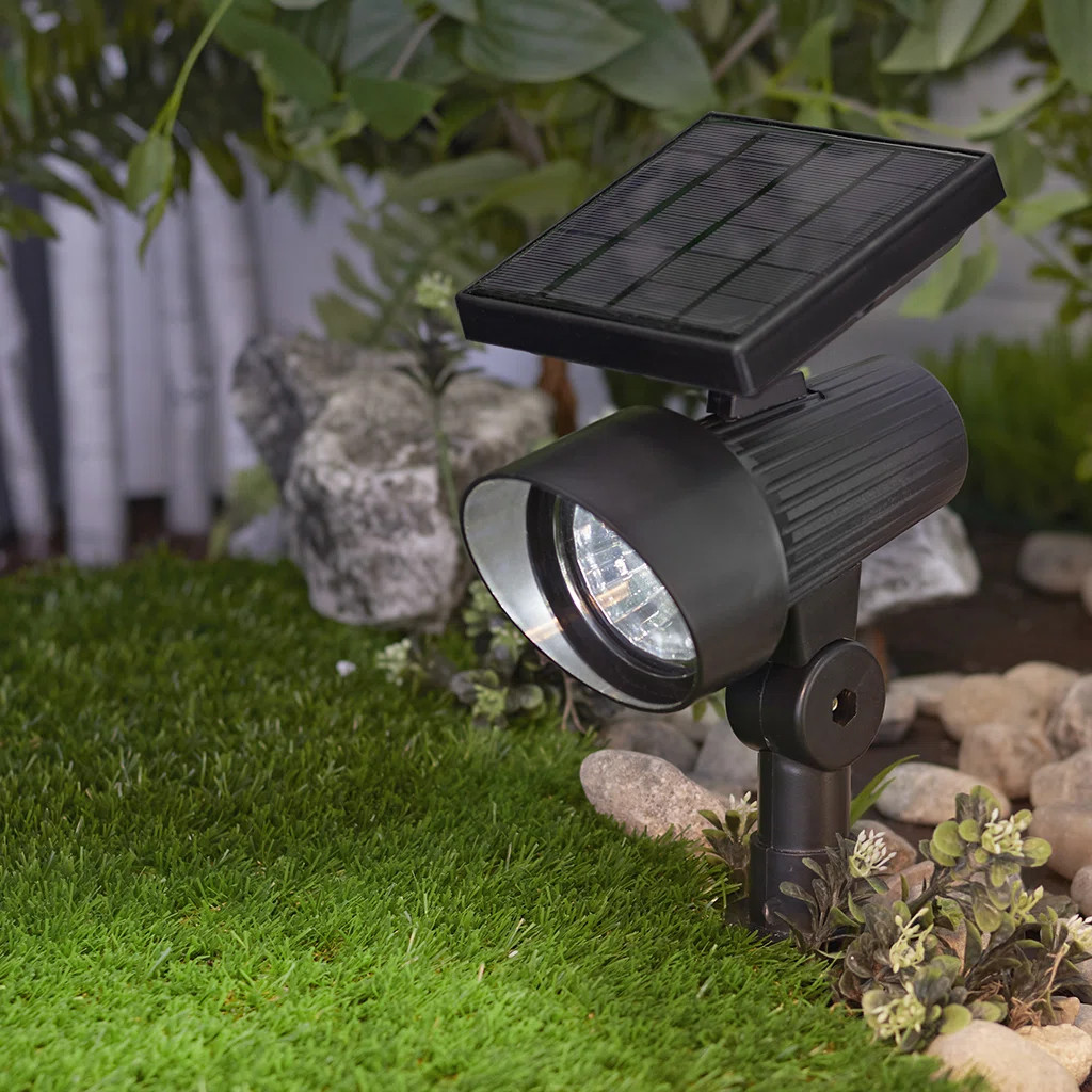 Sterno Home Solar Powered Ribbed Plastic LED Spotlight & Reviews | Wayfair | Wayfair North America