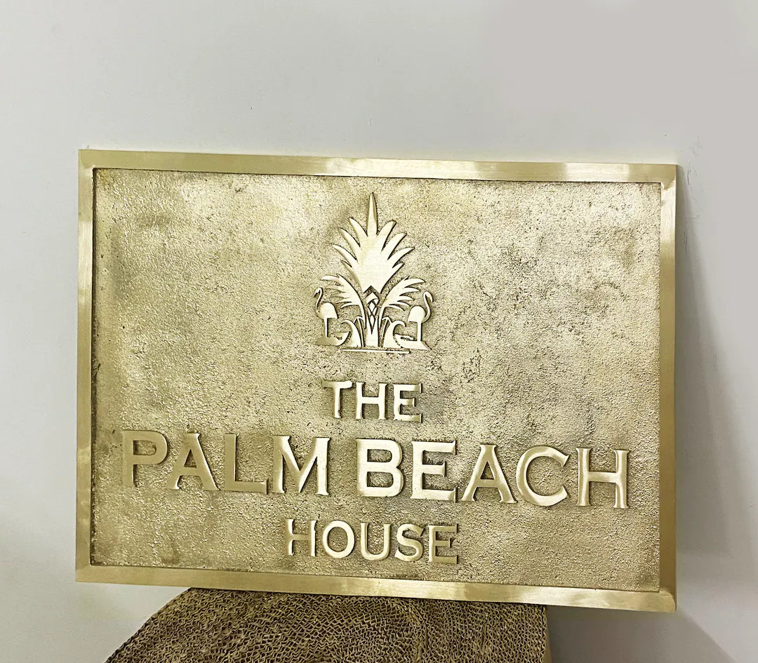 Customized Brass Business Sign and Plaque - Personalized Cast Metal Plaque - House Sign - 3D Soli... | Etsy (Global)
