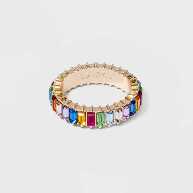 SUGARFIX by BaubleBar Multicolor Crystal Baguette Ring | Target
