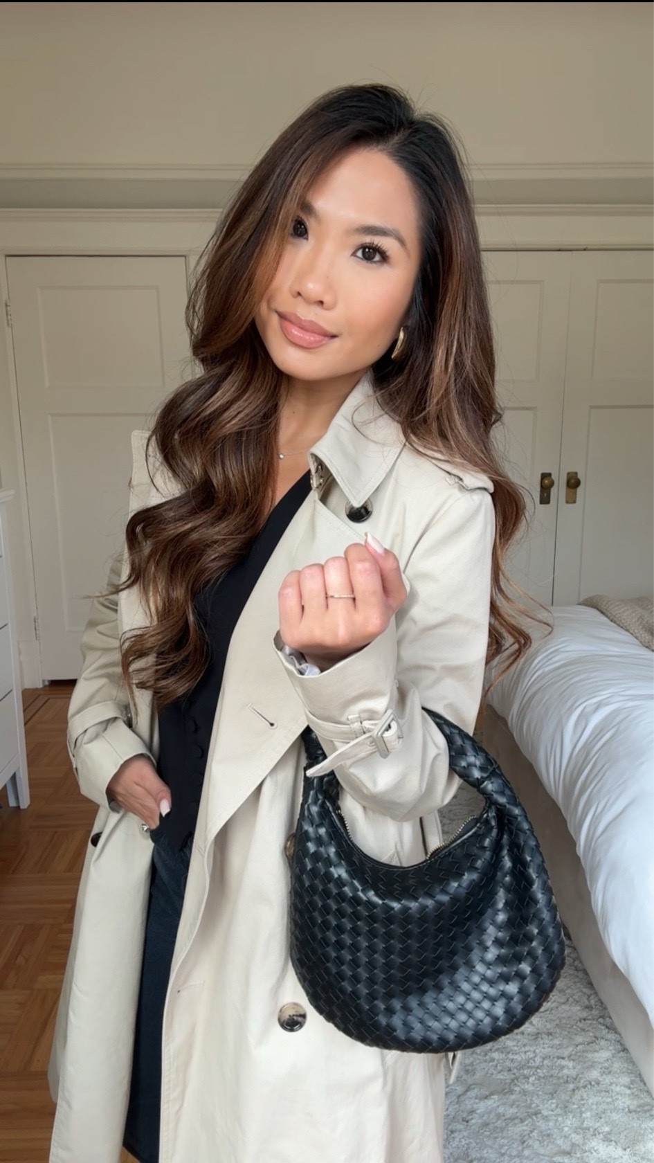 20% off my woven black mini bag with code ANTHRO20