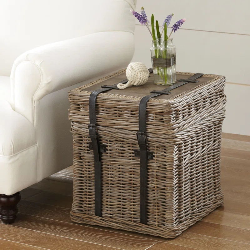 Cliff Rattan/Wicker Nightstand | Wayfair North America