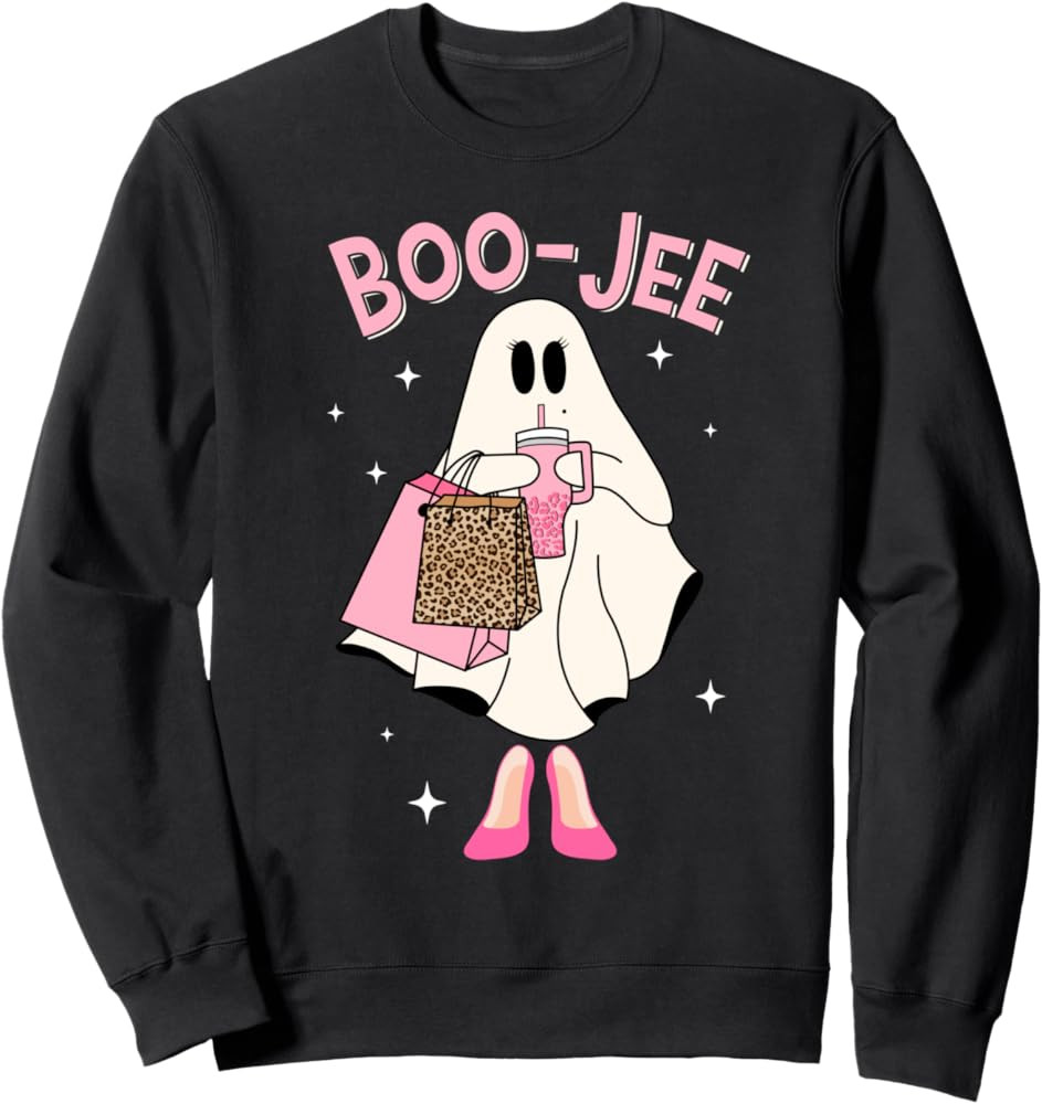 Spooky Season Cute Ghost Funny Halloween Boujee Boo-Jee Sweatshirt | Amazon (US)