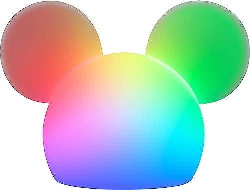 Disney Mickey Mouse Squishy Light, Color Changing, Night Light for Kids, USB Lamp, Battery Operat... | Amazon (US)