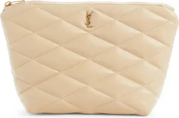 Saint Laurent Sade Leather Puffer Clutch | Nordstrom | Nordstrom