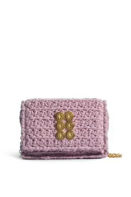 Purple Crochet Clutch | Rent the Runway