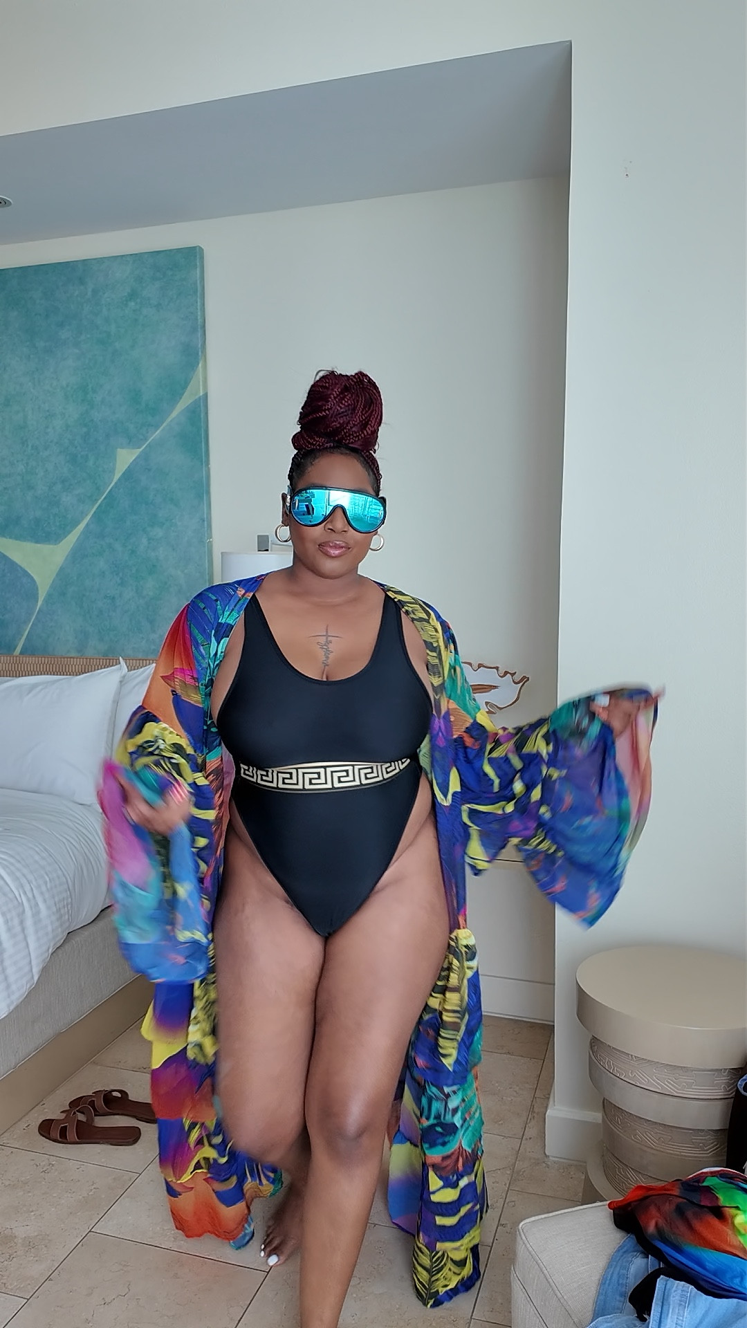 Tropical vacation look !!! With colorful swim cover up ! #vacationoutfits #swimcoverups

#LTKSwim #LTKTravel #LTKStyleTip